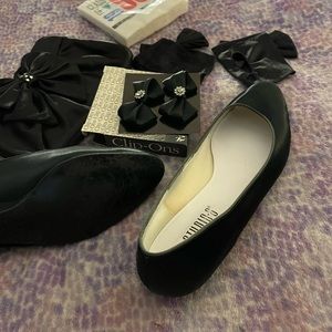 1990 RETRO PROM Shoes, Purse, Gloves, Clip on bows for shoes- with bonus!
